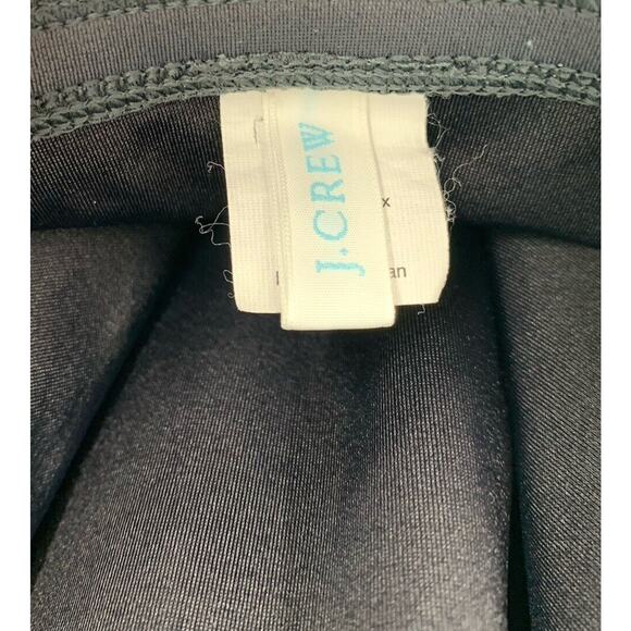 J Crew Halter Swimsuit One Piece Gray Bow Front Size 14 - Picture 8 of 9